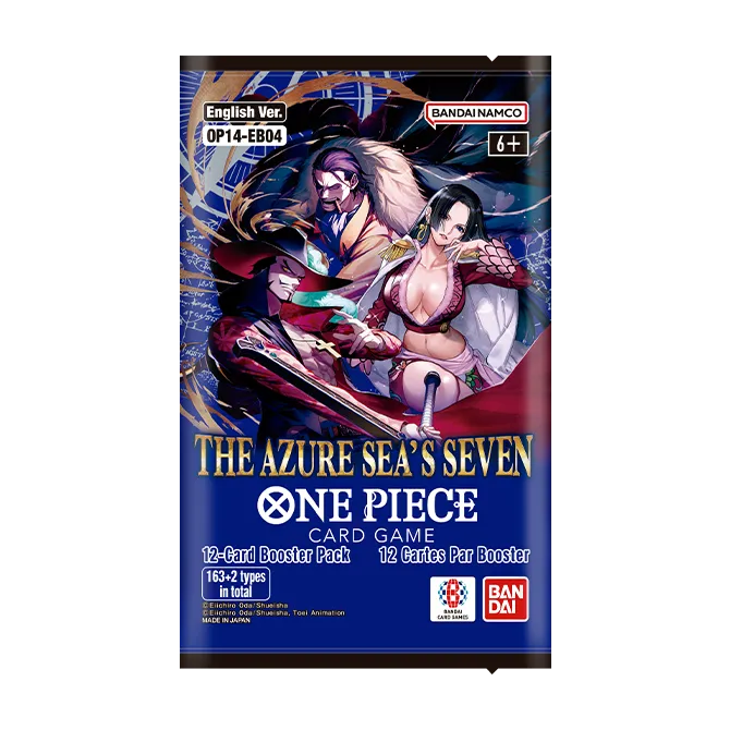 One Piece Card Game OP-14 The Azure Sea's Seven single booster pack, front of pack