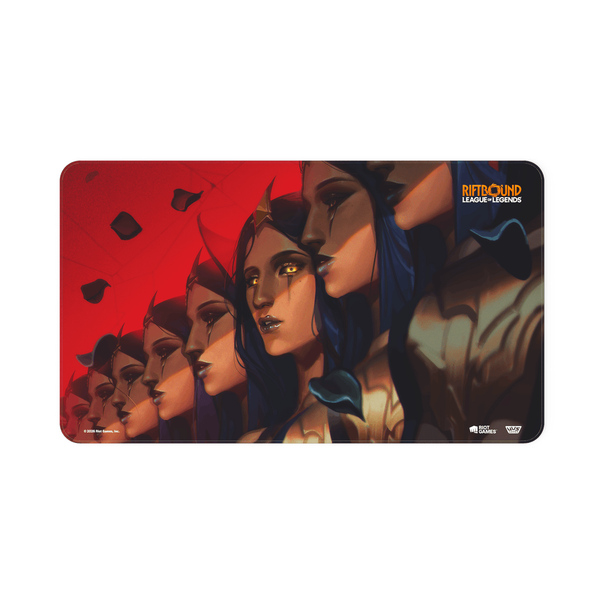 Riftbound: League of Legends TCG Unleashed playmat featuring LeBlanc, Deceiver