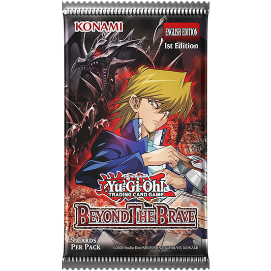 Yu-Gi-Oh! Beyond the Brave sealed booster pack, front of pack