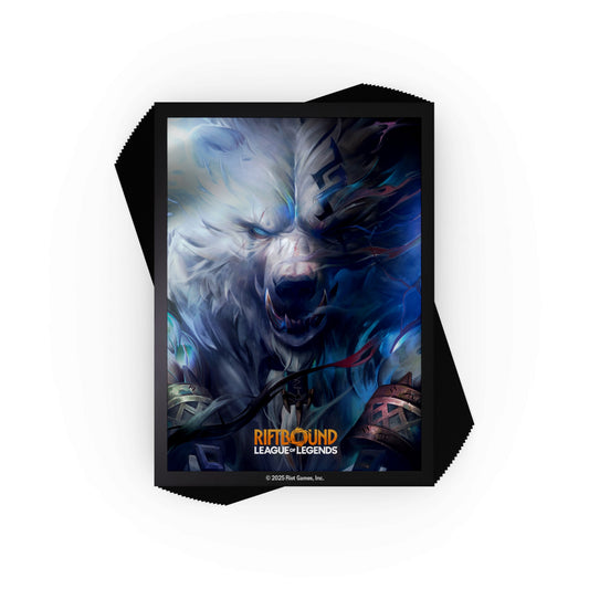 Riftbound: League of Legends TCG Origins Volibear art sleeves, 100 count