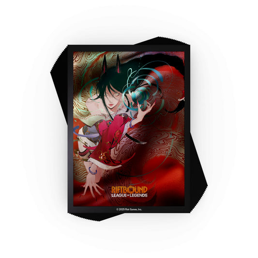 Riftbound: League of Legends TCG Origins Ahri art sleeves, 100 count