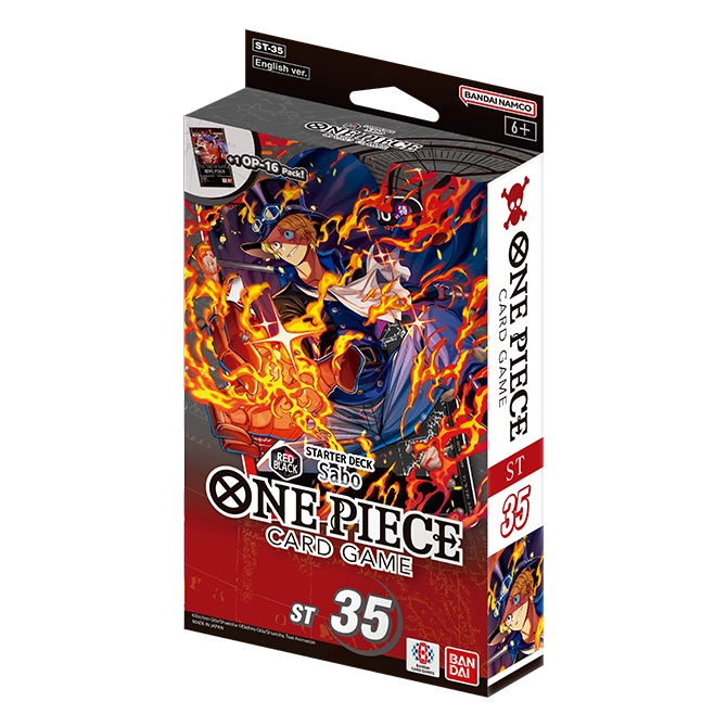One Piece Card Game ST-35 RED/BLACK Sabo starter deck box
