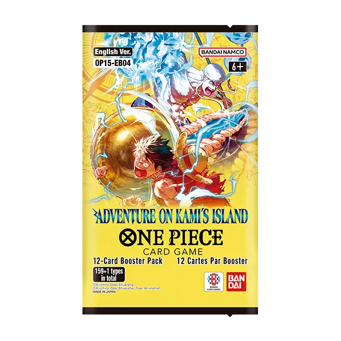 One Piece Card Game OP-15 Adventure on KAMI's Island single booster pack, front of pack