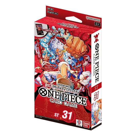 One Piece Card Game ST-31 RED Monkey.D.Luffy starter deck box