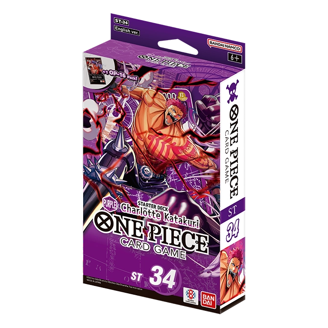 One Piece Card Game ST-34 PURPLE Charlotte Katakuri starter deck box