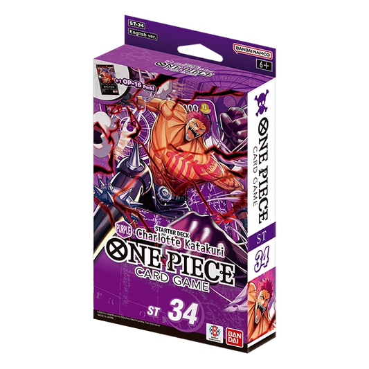 One Piece Card Game ST-34 PURPLE Charlotte Katakuri starter deck box