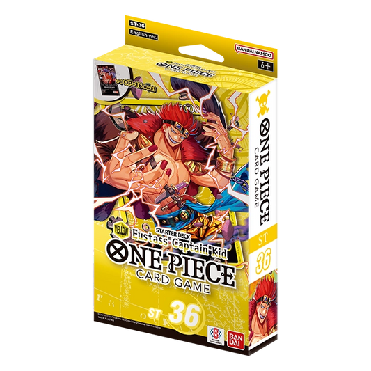 One Piece Card Game ST-36 YELLOW Eustass 'Captain' Kid starter deck box