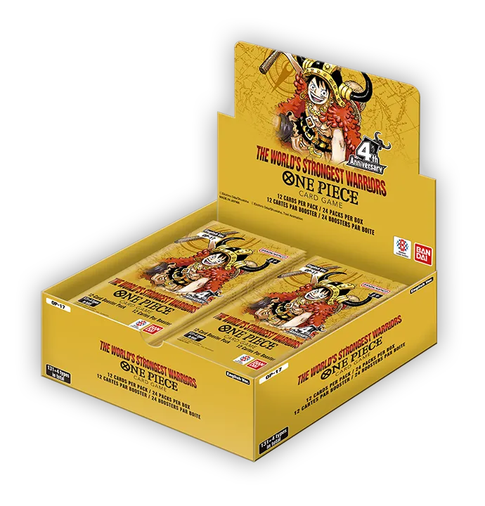 One Piece OP-17 The World's Strongest Warriors booster display box