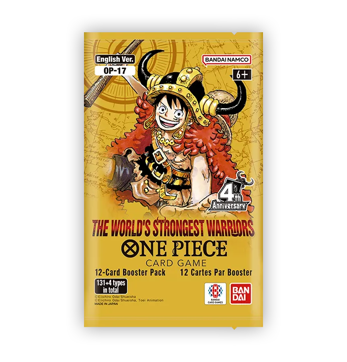 One Piece OP-17 The World's Strongest Warriors sealed booster pack